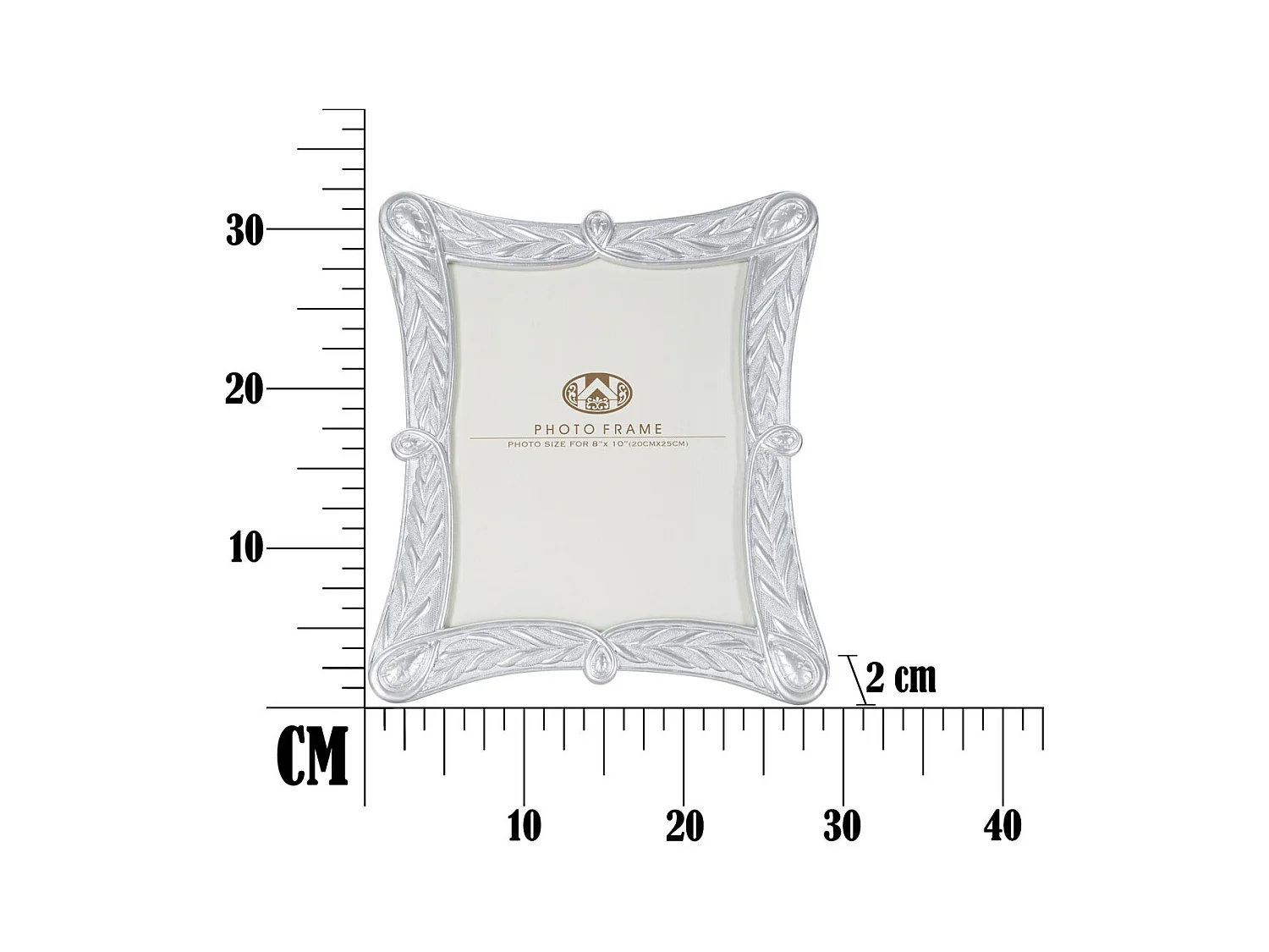 Cadre Photo Olistic 14, Argent, 28,2x2x33 cm, Seven Design