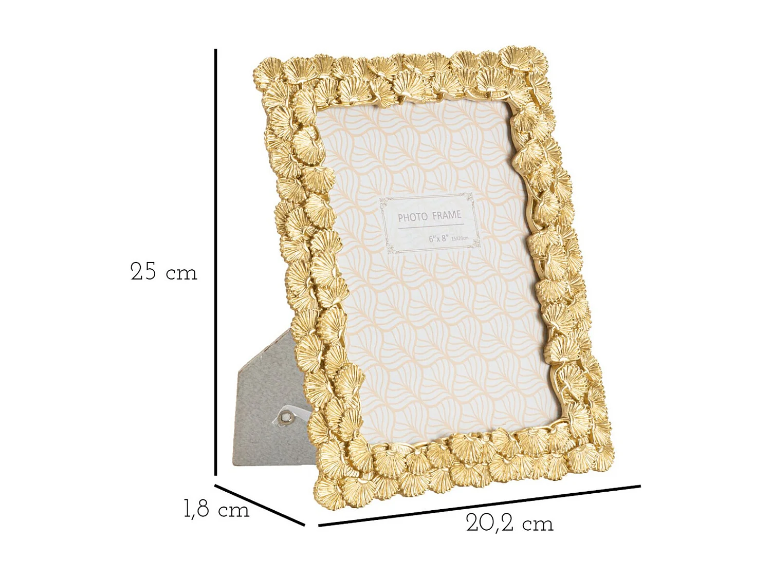 Cadre Photo Olistic 60, Or, 20,2x1,8x25 cm, Seven Design