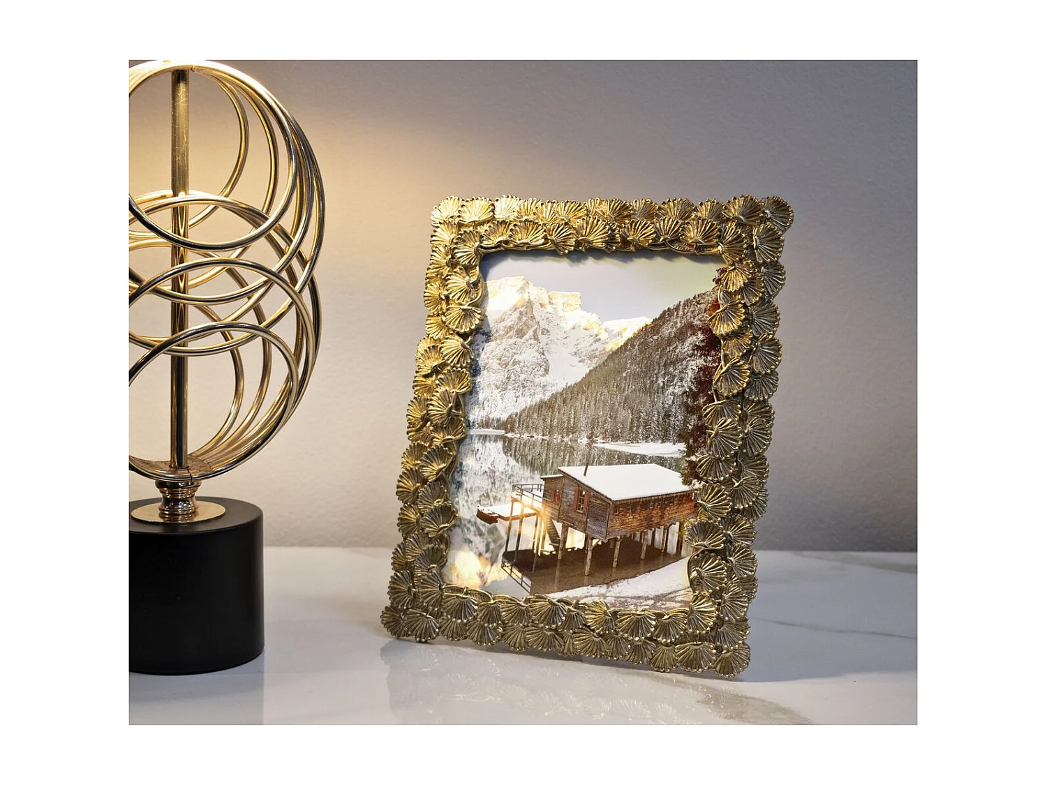 Moldura para Fotografias Olistic 60, Ouro, 20,2x1,8x25 cm, Seven Design