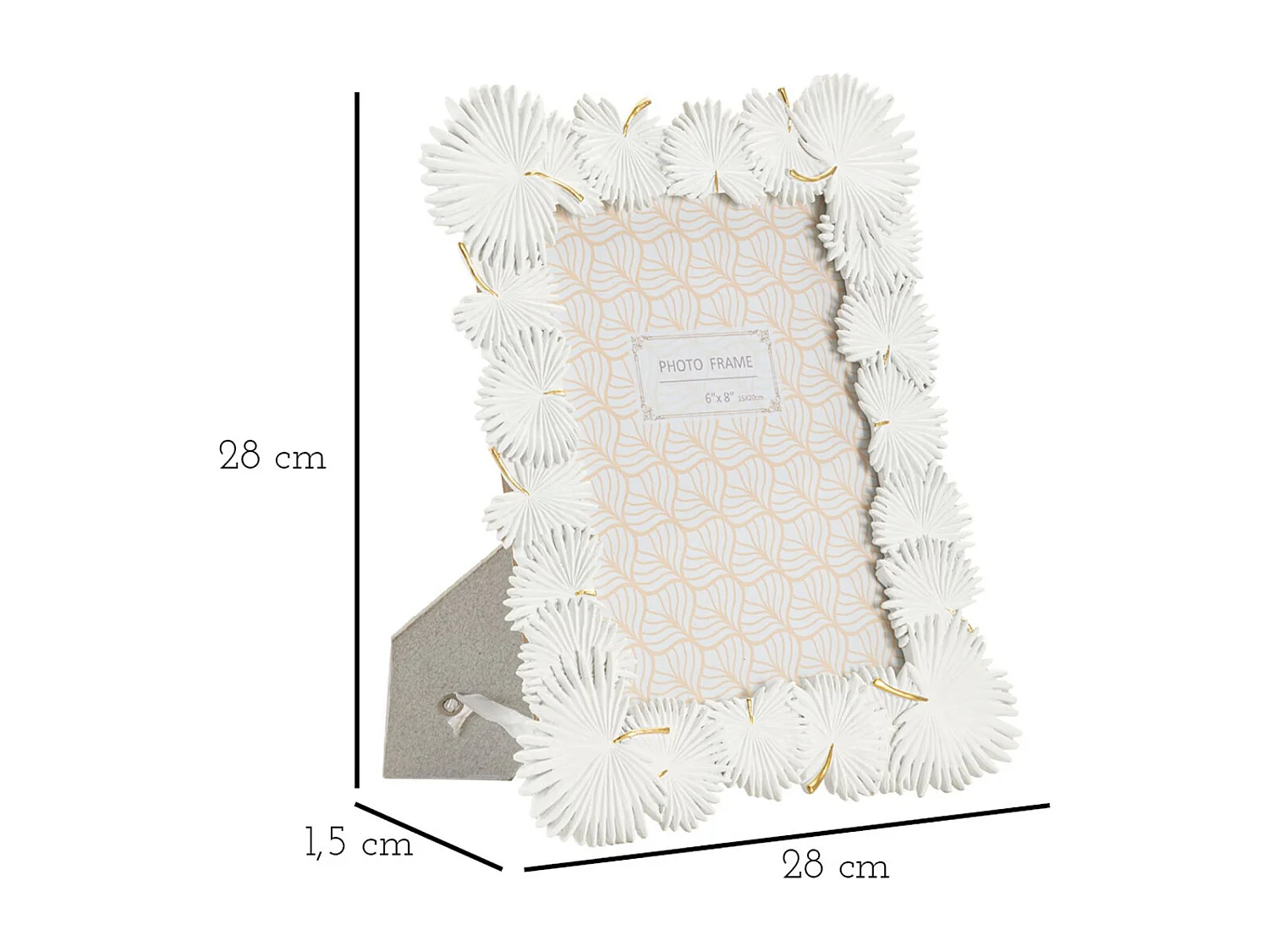 Cadre Photo Olistic 49, Blanc, 22,7x1,5x28 cm, Seven Design