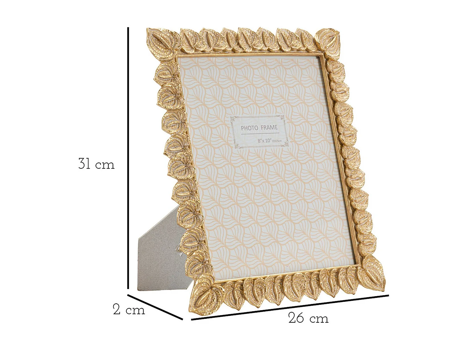 Cadre Photo Olistic 29, Or, 26x2x31 cm, Seven Design