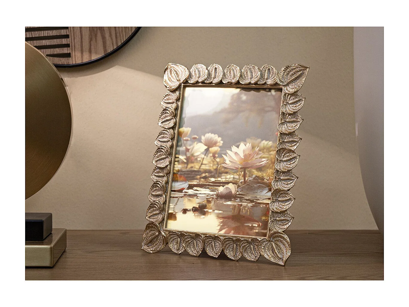 Cadre Photo Olistic 56, Or, 20,5x2x26 cm, Seven Design