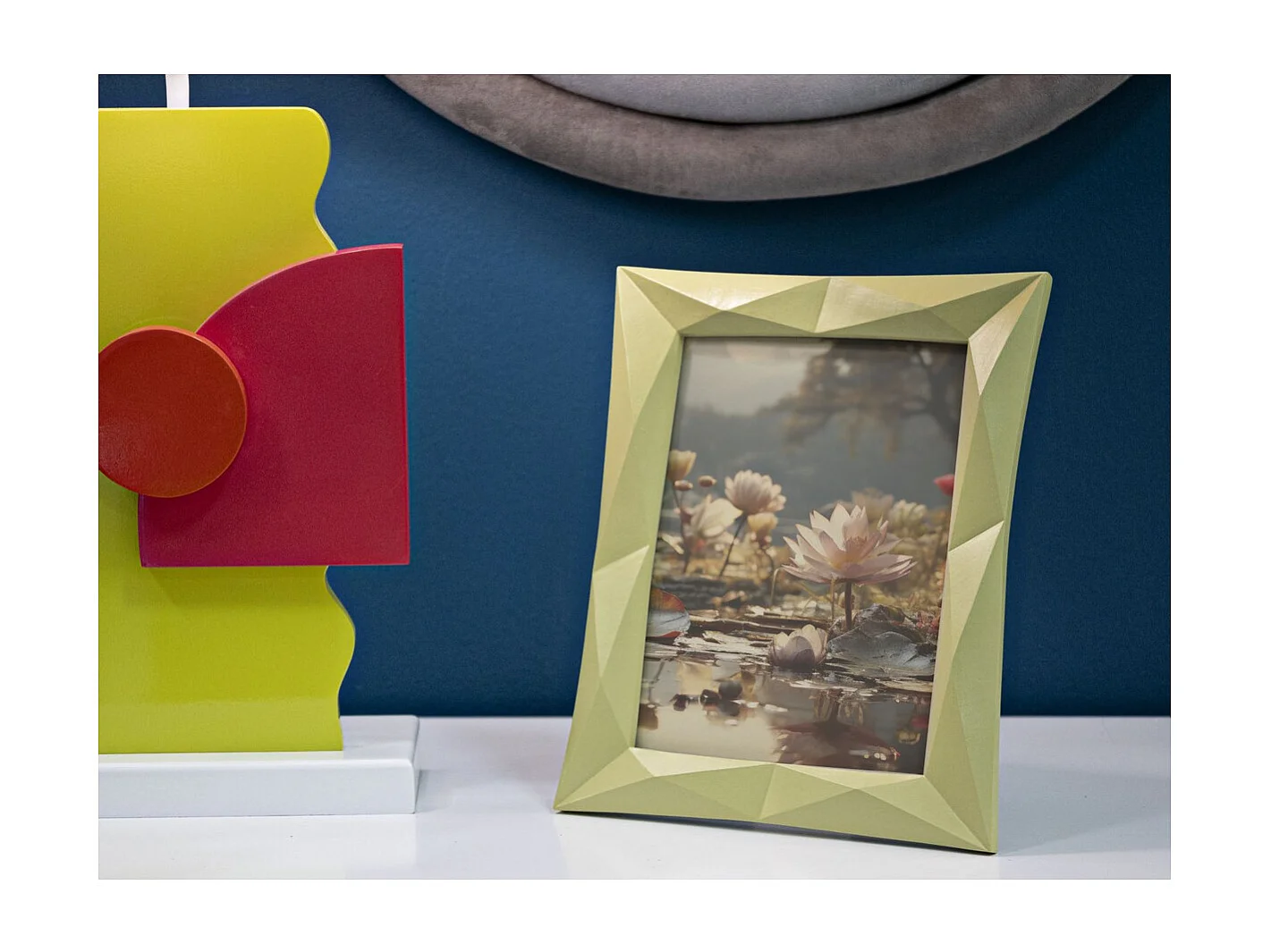 Cadre Photo Olistic 46, Vert, 21,5x2,5x25,8 cm, Seven Design