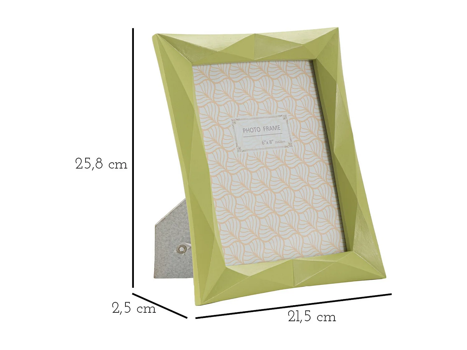 Cadre Photo Olistic 46, Vert, 21,5x2,5x25,8 cm, Seven Design