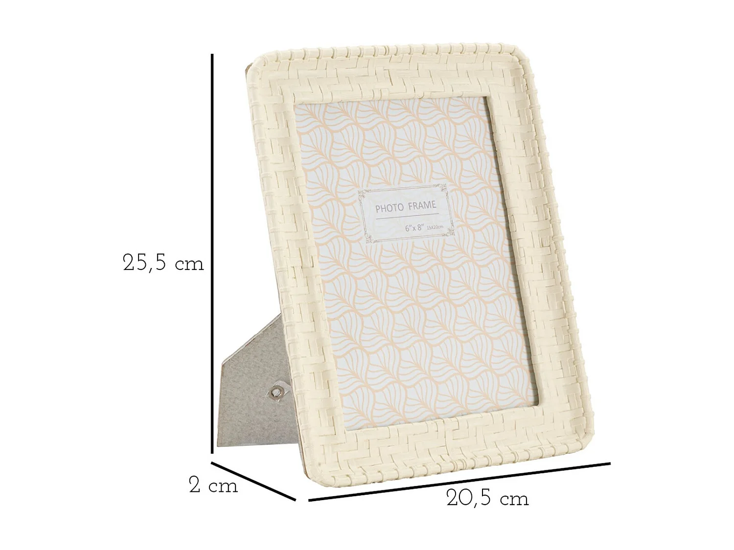 Cadre Photo Olistic 57, Beige, 20,5x2x25,5 cm, Seven Design