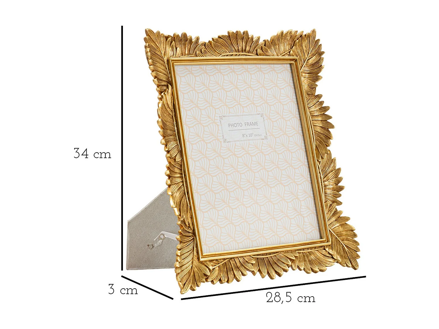 Cadre Photo Olistic 11, Or, 28,5x3x31 cm, Seven Design