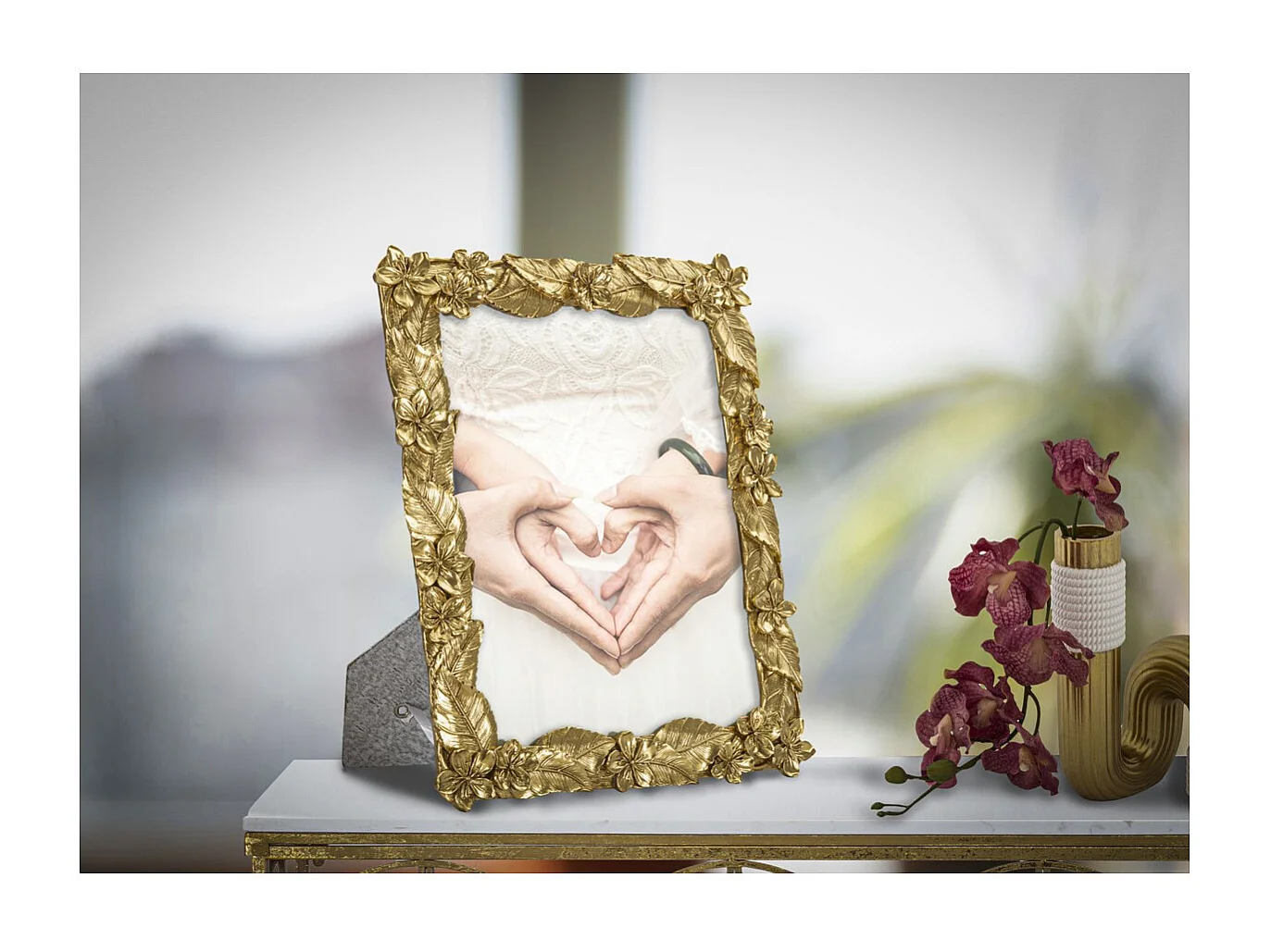 Cadre Photo Olistic 21, Or, 26x2x30,7 cm, Seven Design