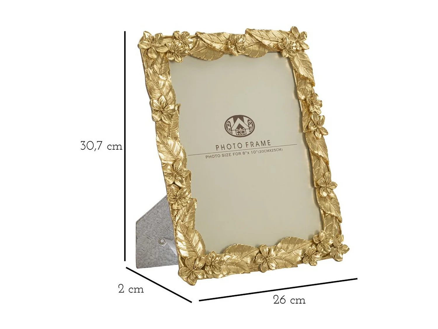 Cadre Photo Olistic 21, Or, 26x2x30,7 cm, Seven Design
