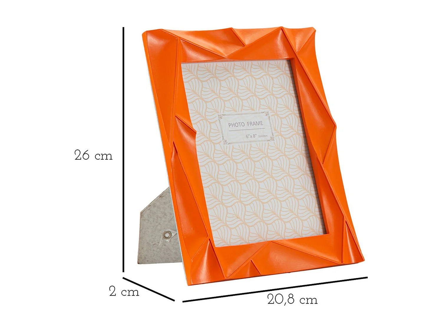 Cadre Photo Olistic 33, Orange, 20,8x2x26 cm, Seven Design