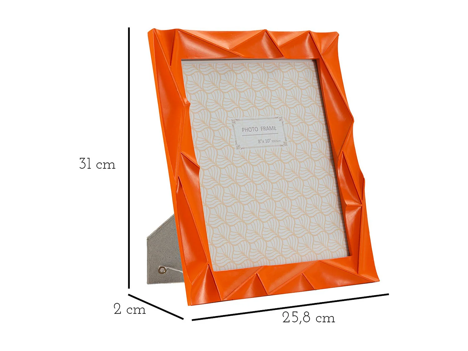 Cadre Photo Olistic 9, Orange, 25,8x2x31 cm, Seven Design