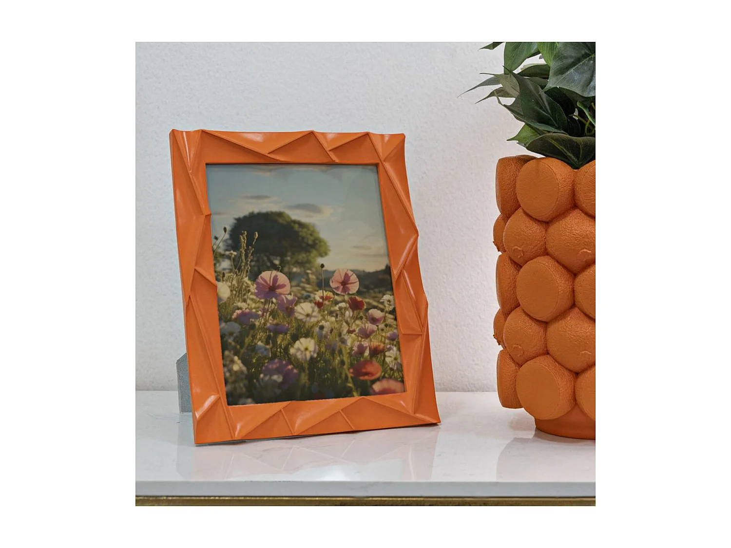 Ramka na Zdjęcia Olistic 9, Pomarańczowy, 25,8x2x31 cm, Seven Design