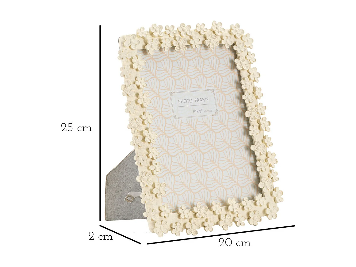 Cadre Photo Olistic 63, Beige, 20x2x25 cm, Seven Design