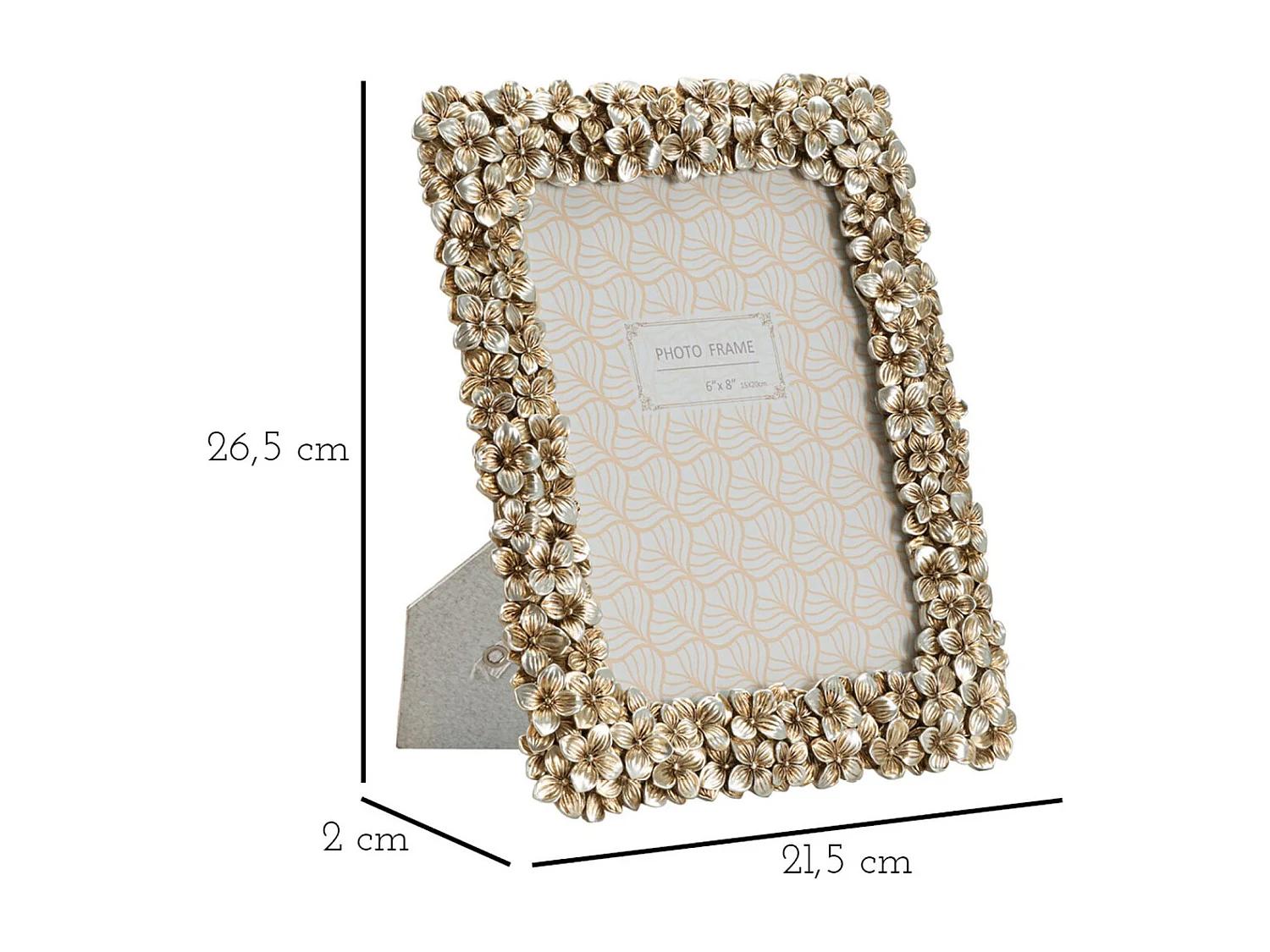 Fotolijst Olistic 43, Zilver, 21,5x2x26,5 cm, Seven Design