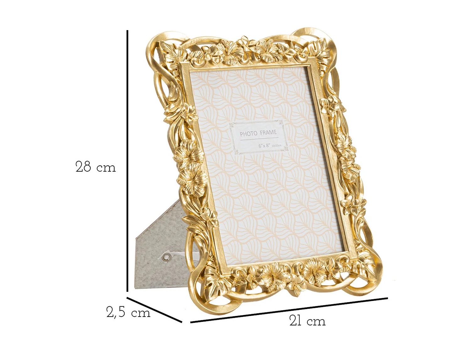 Cadre Photo Olistic 37, Or, 22,5x2,5x28 cm, Seven Design