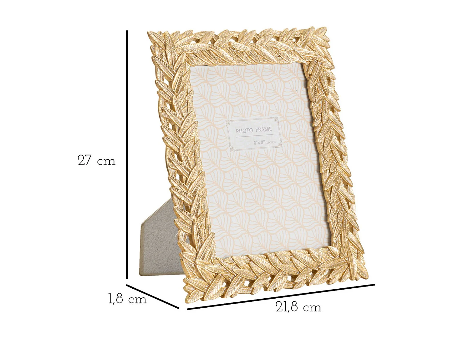 Cadre Photo Olistic 50, Or, 21,8x1,8x27 cm, Seven Design