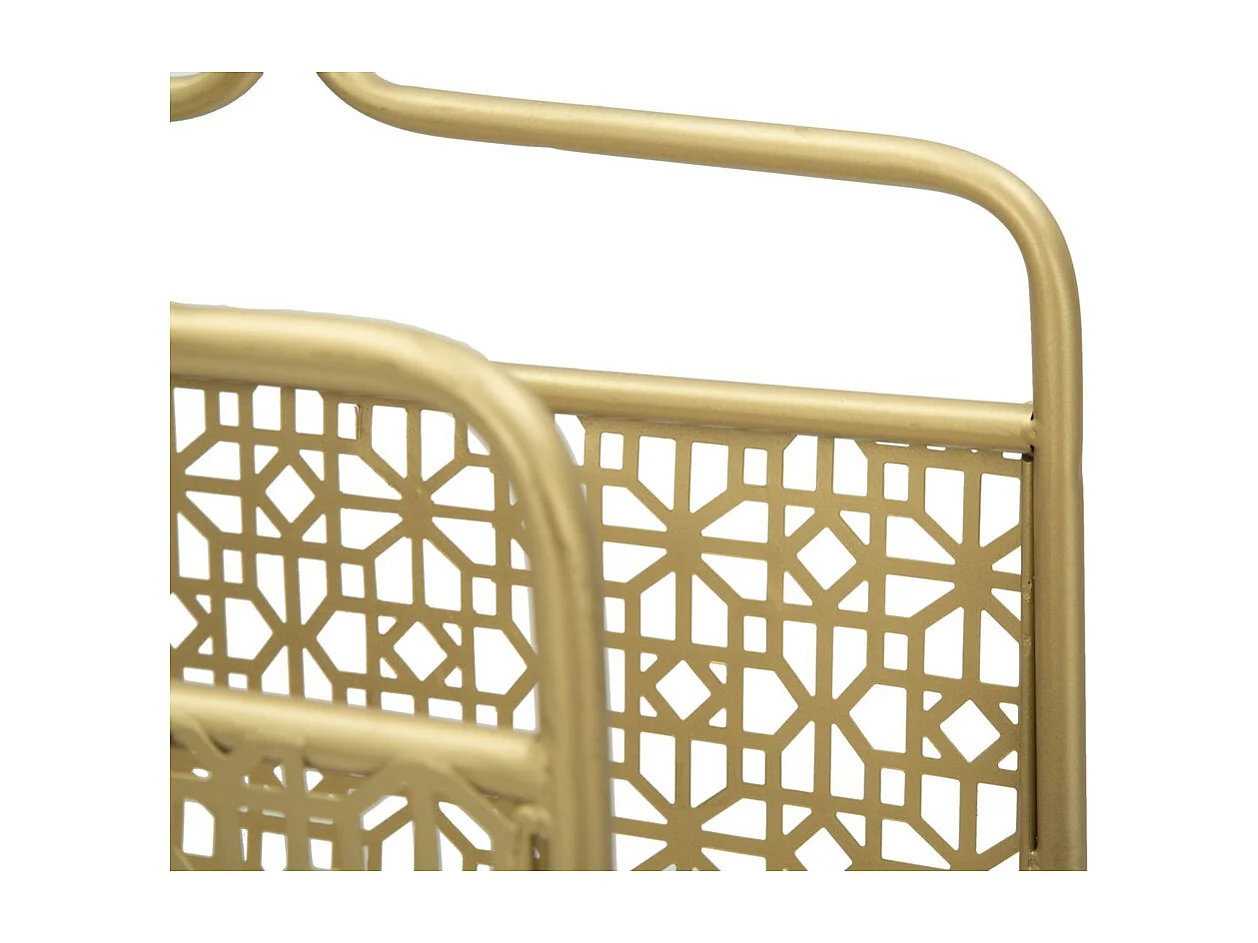 Porte-Revues MF334, Or, 37x22x44,5 cm, Seven Design
