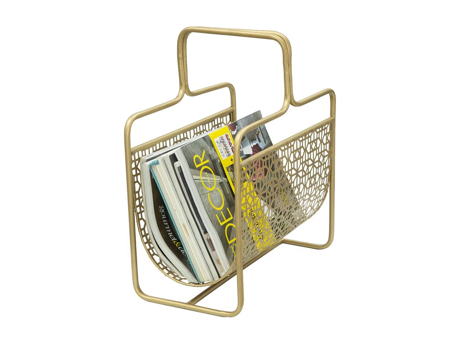 Porte-Revues MF334, Or, 37x22x44,5 cm, Seven Design