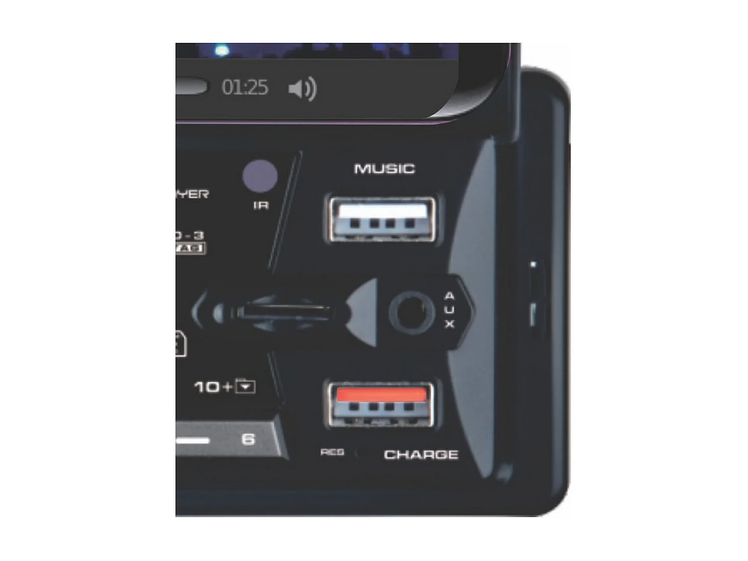 Autoradio Intelligent Pro, Noir, 20x20x6 cm, Majestic