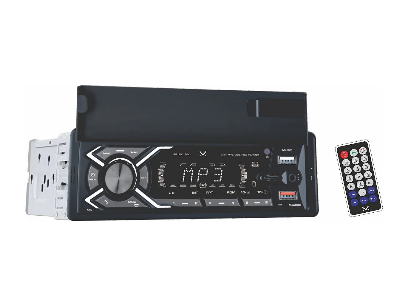 Autoradio Intelligent Pro, Noir, 20x20x6 cm, Majestic