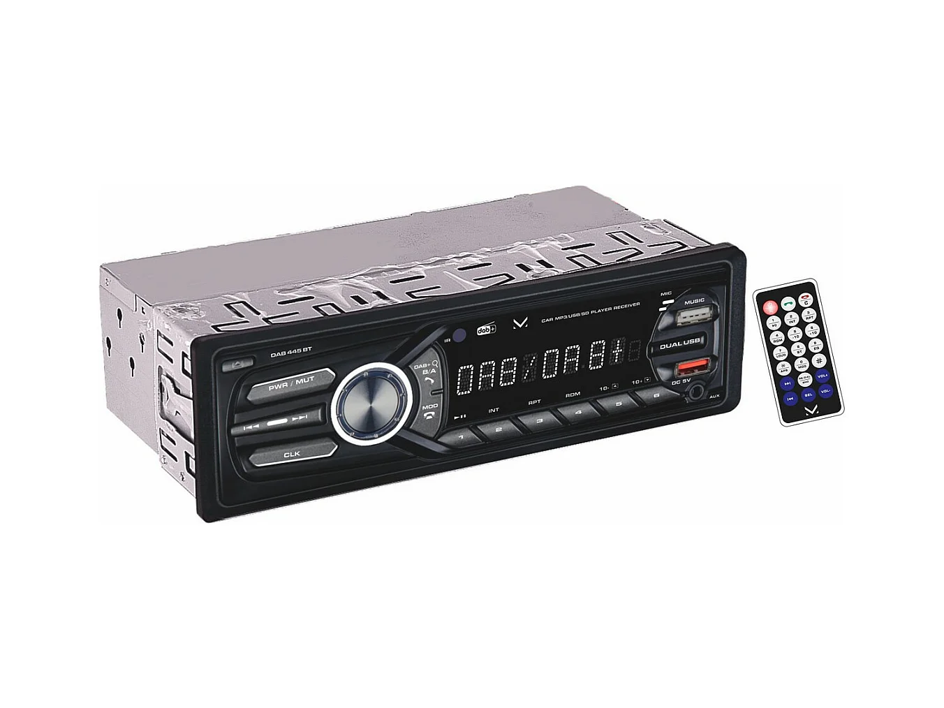 Slimme Autoradio Dab, Zwart, 20x20x6 cm, Majestic