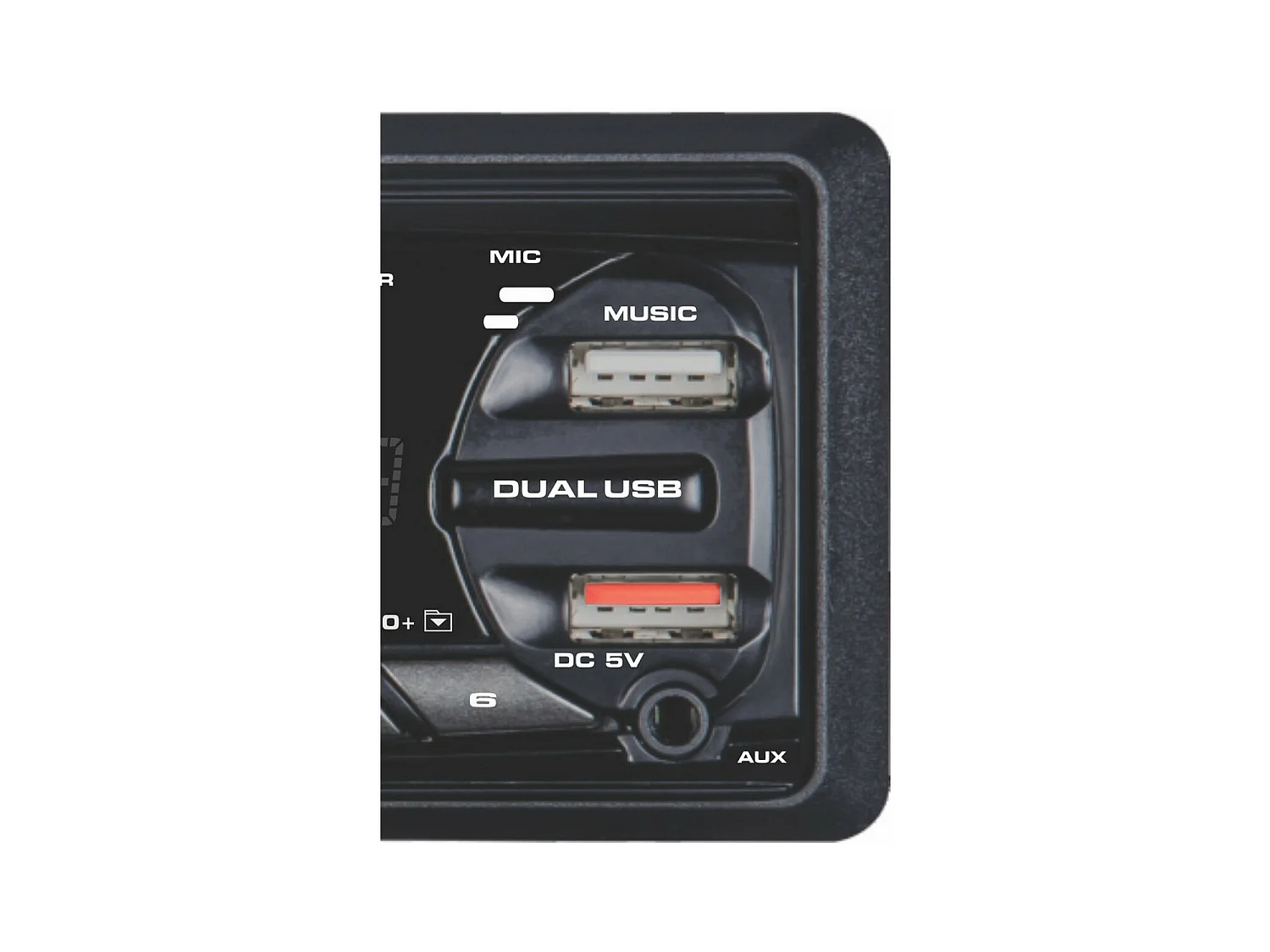 Slimme Autoradio Dab, Zwart, 20x20x6 cm, Majestic