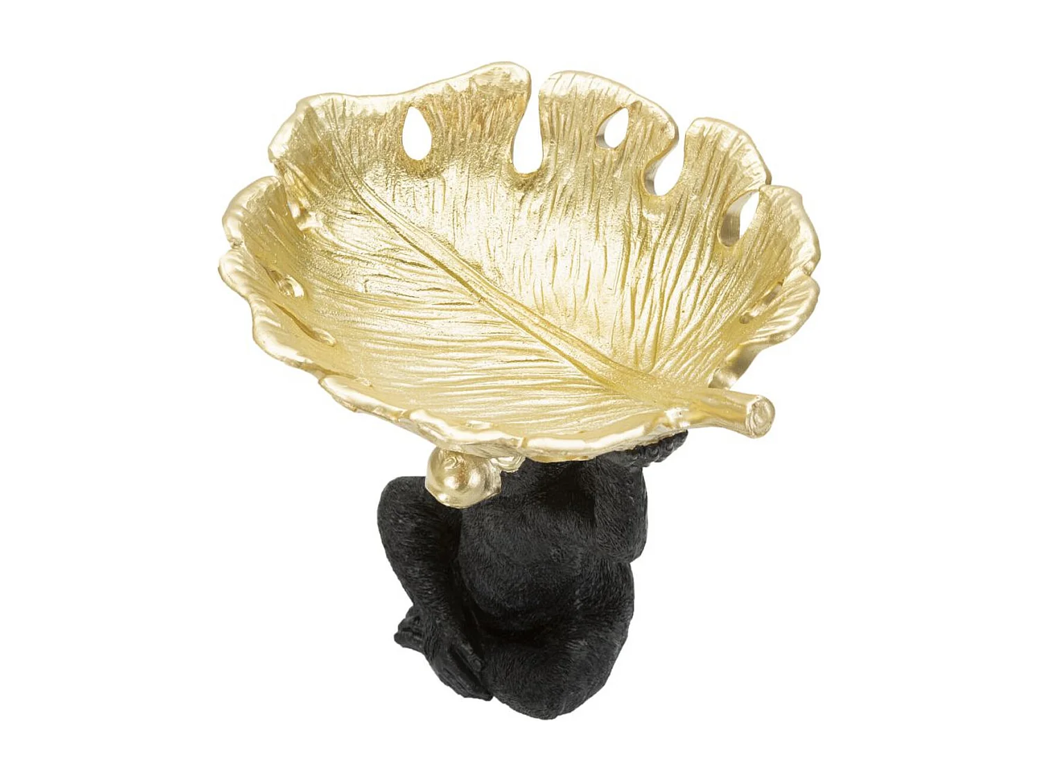 Plateau Singe 9, Noir, 25,2x21x24 cm, Seven Design