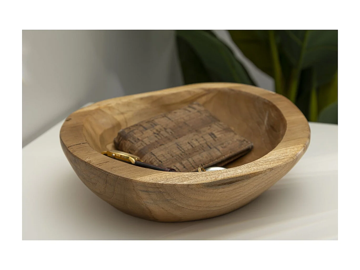 Plateau Natura 28, Marron, 25x25x5 cm, Seven Design