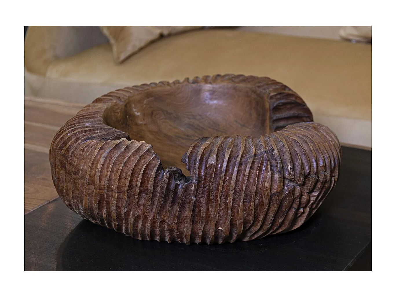 Plateau Natura 15, Marron, 37x40x16 cm, Seven Design