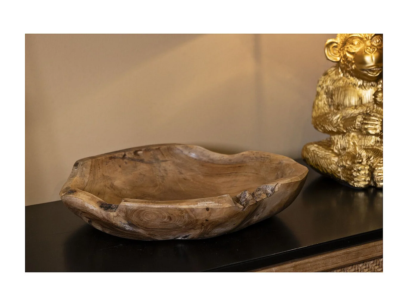 Tabuleiro Natura 22, Castanho, 30x30x7 cm, Seven Design