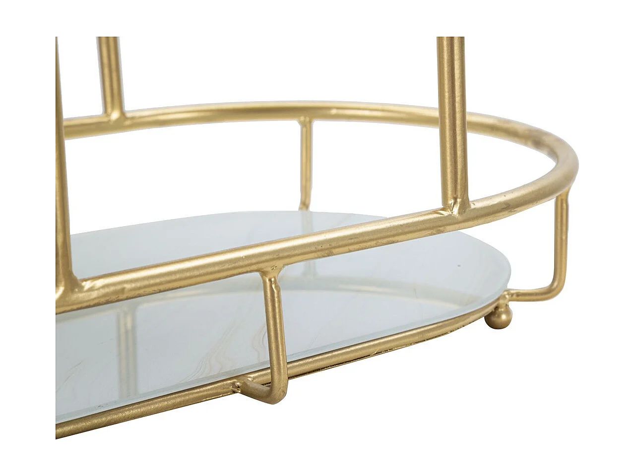 Dienblad MF689, Goud, 36x22,5x27 cm, Epikasa