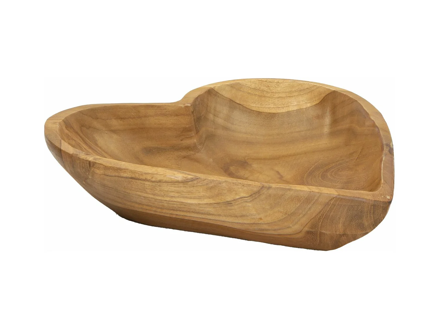 Plateau Cœur 19, Marron, 18x22x4,5 cm, Epikasa