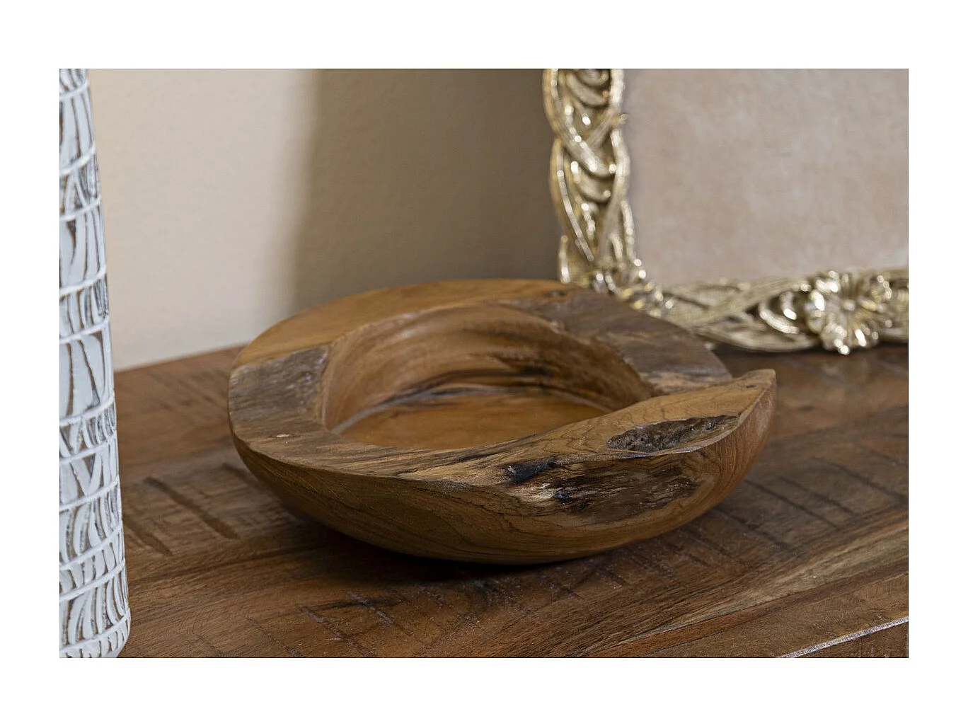 Plateau Natura 23, Marron, 20x20x6 cm, Seven Design