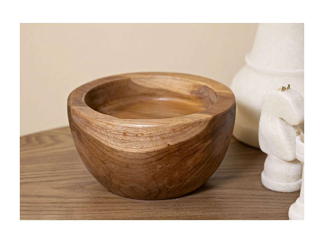 Plateau Natura 34, Marron, 15x15x9,5 cm, Seven Design