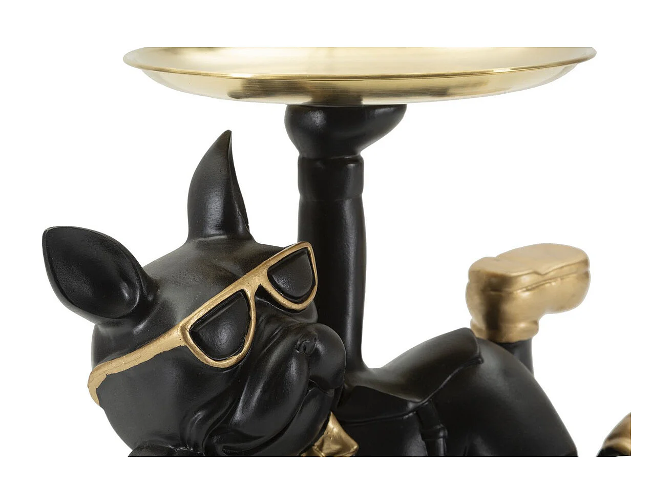 Plateau Chien 19, Noir, 27x17x18,5 cm, Seven Design