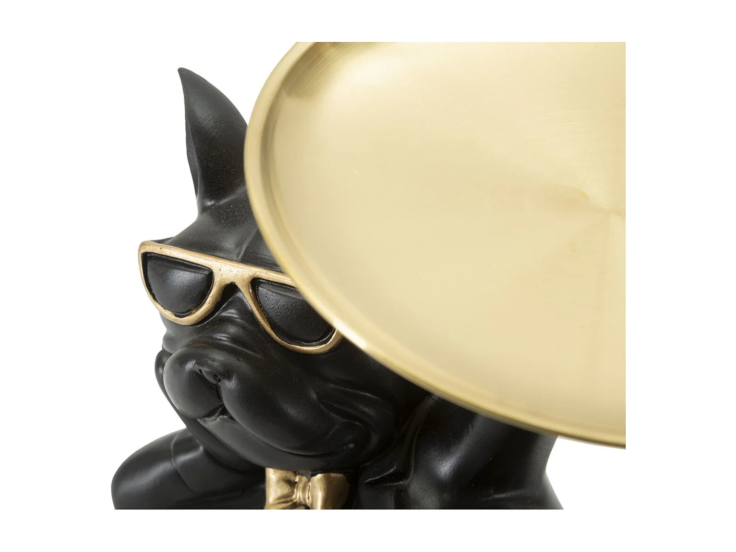 Plateau Chien 19, Noir, 27x17x18,5 cm, Seven Design