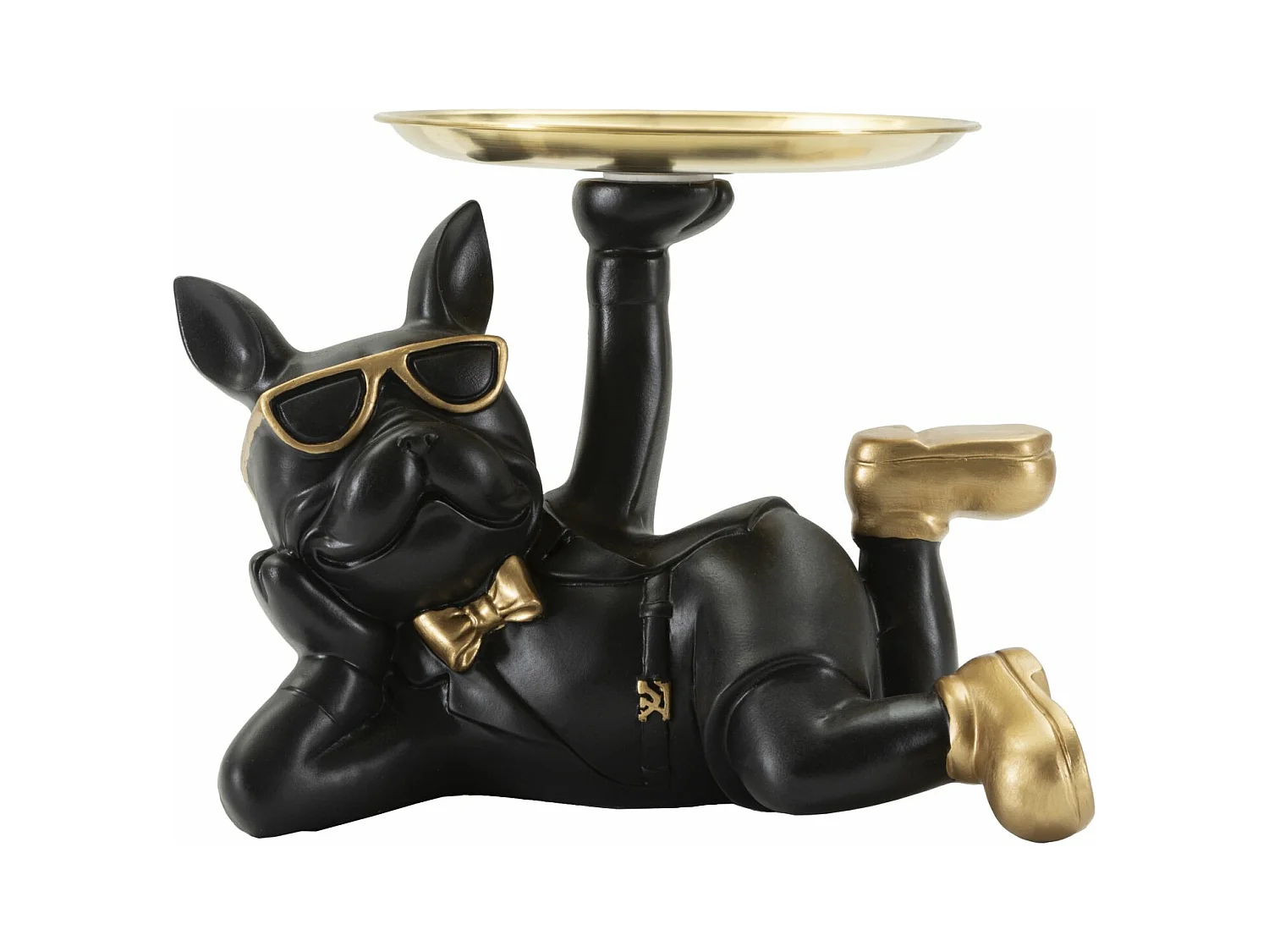 Plateau Chien 19, Noir, 27x17x18,5 cm, Epikasa