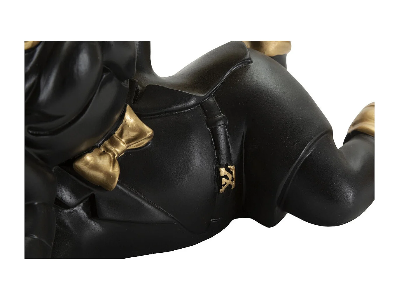 Plateau Chien 19, Noir, 27x17x18,5 cm, Seven Design