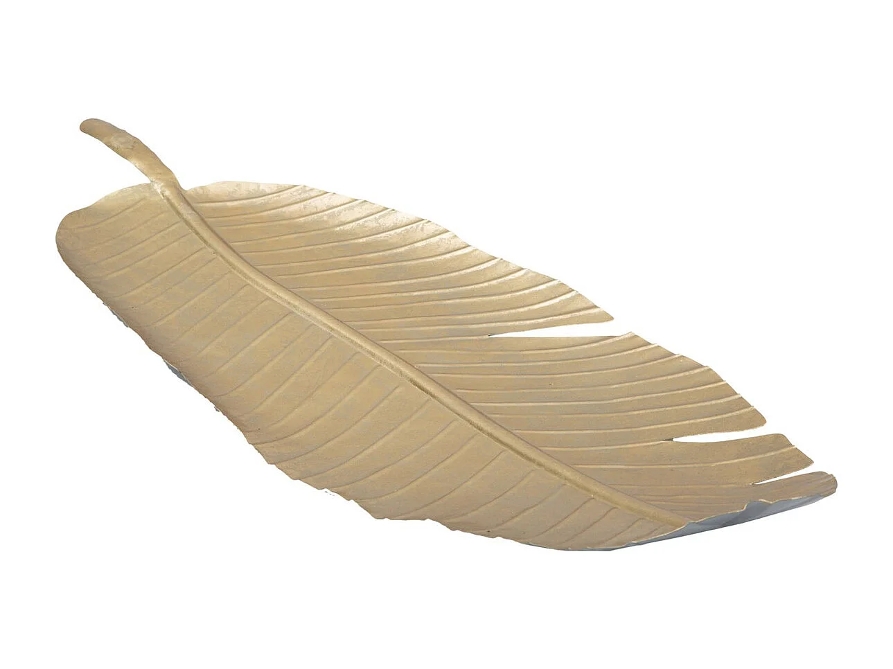 Plateau Feuille 4, Or, 18x2x55 cm, Seven Design