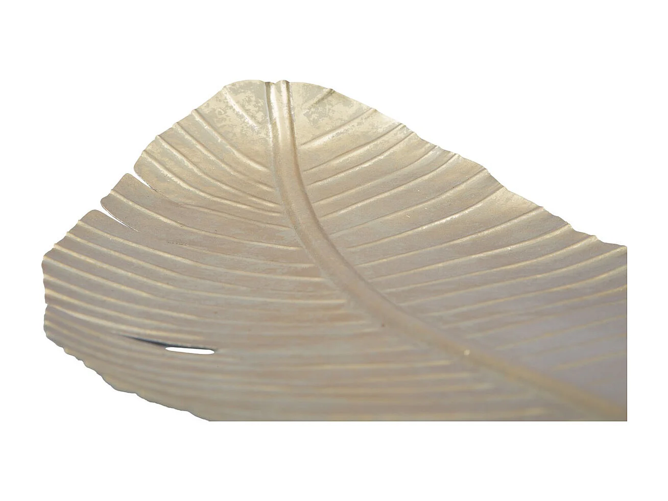 Plateau Feuille 4, Or, 18x2x55 cm, Seven Design