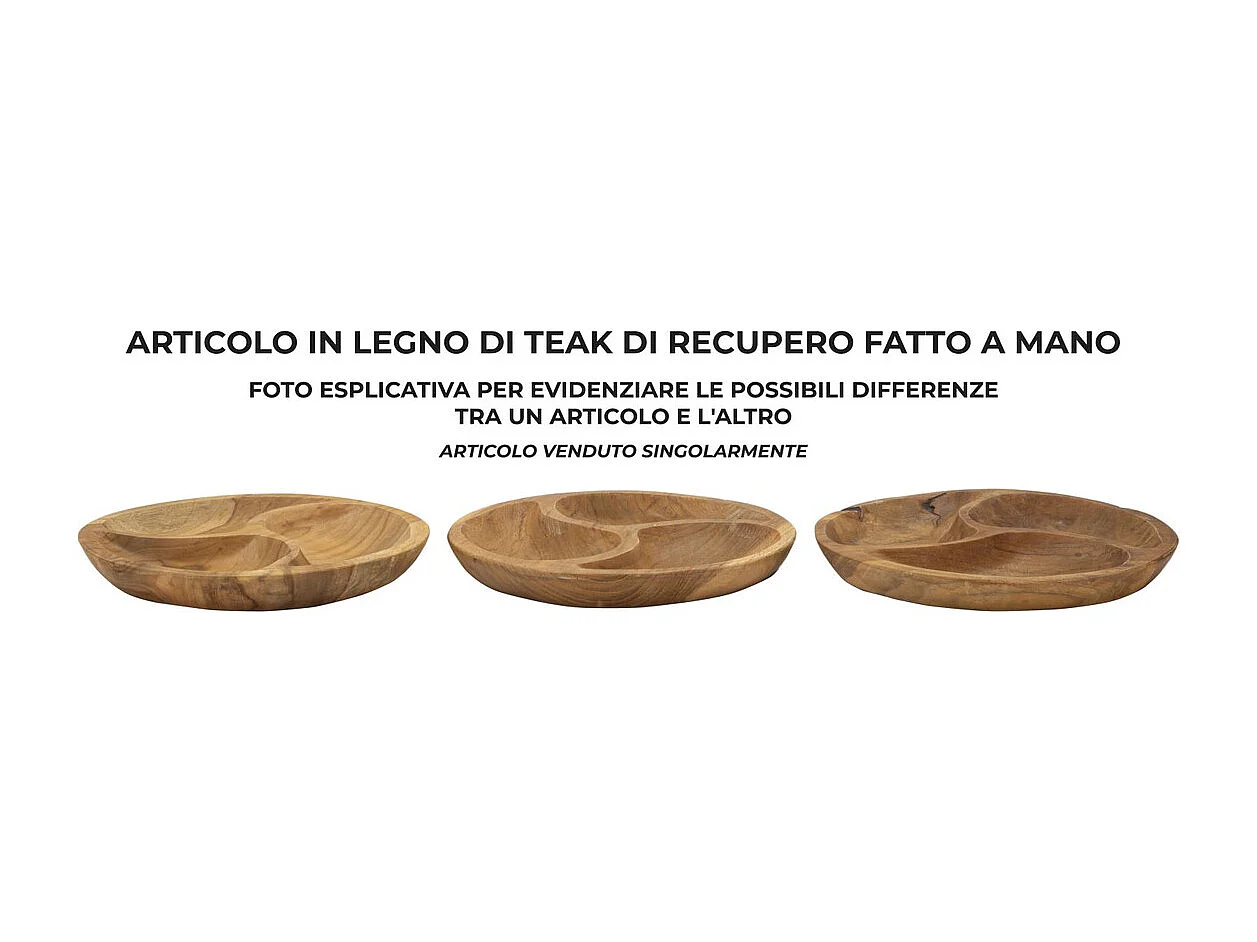 Plateau Natura 32, Marron, 25,5x25,5x3 cm, Seven Design