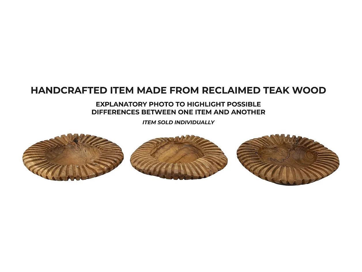 Plateau Natura 21, Marron, 29x29x7 cm, Seven Design