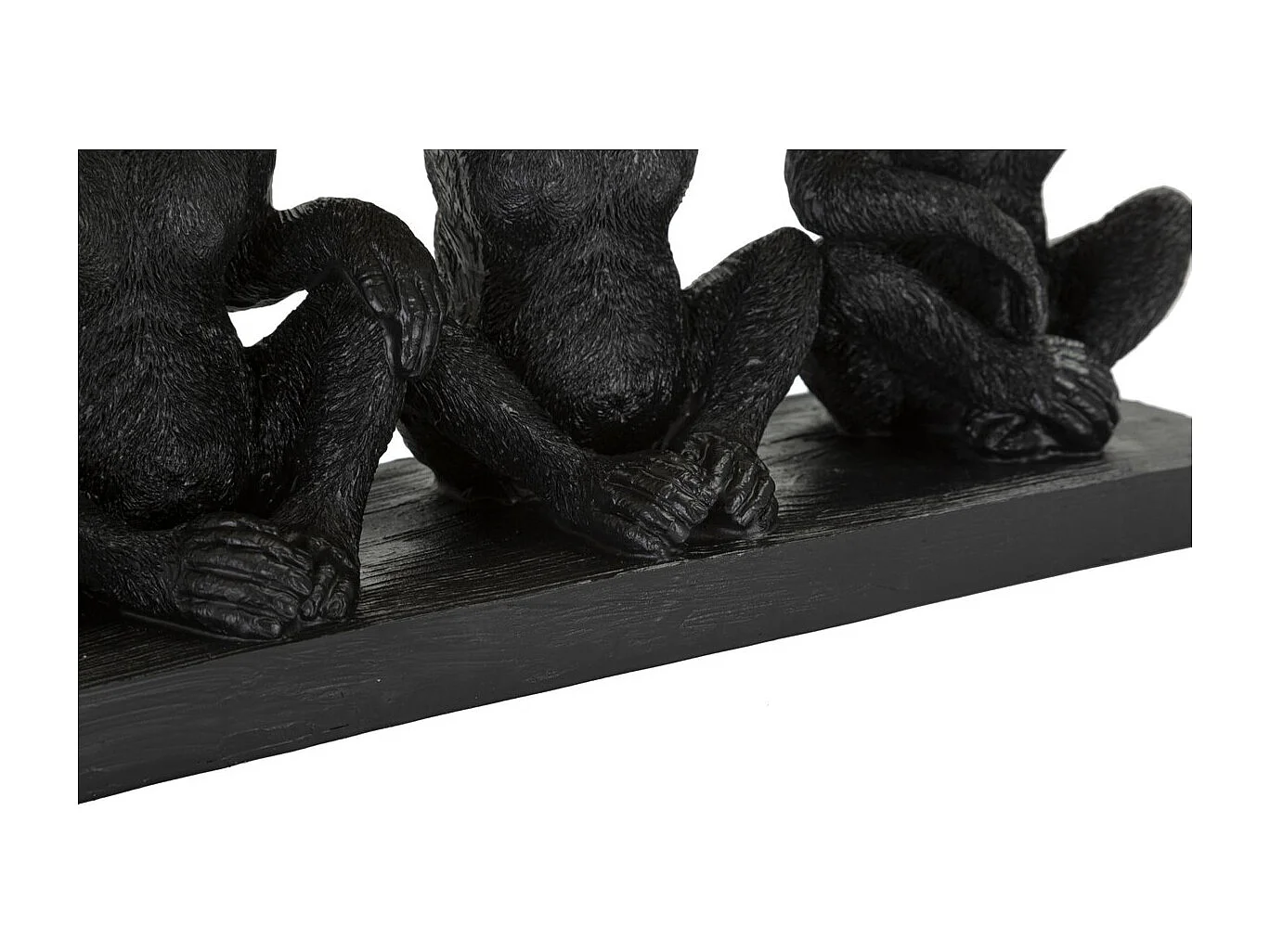 Dienblad Aap 14, Zwart, 43x15,7x20 cm, Epikasa