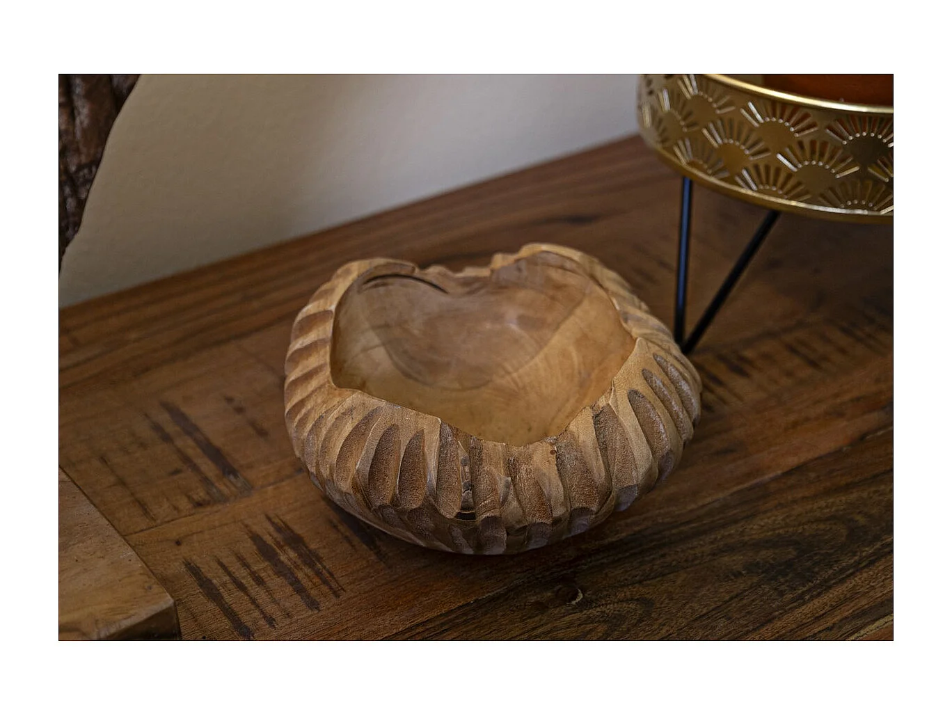 Plateau Natura 30, Marron, 19x19x8 cm, Seven Design