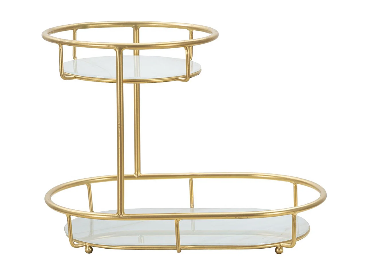 Plateau MF690, Or, 36x22,5x27 cm, Seven Design