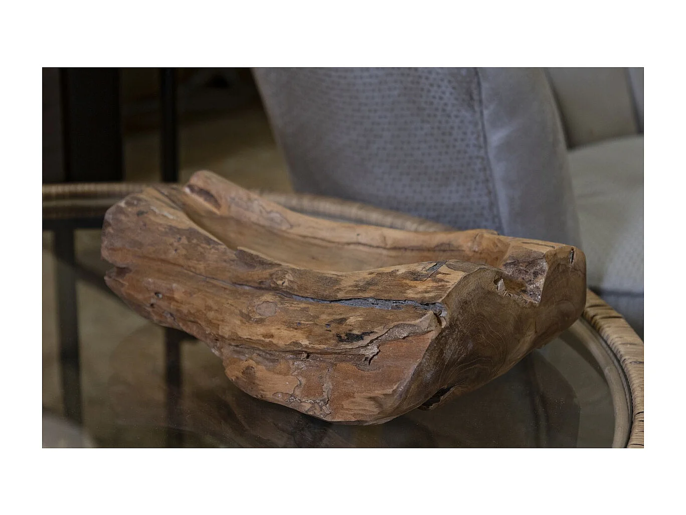 Plateau Natura 27, Marron, 31x21x8 cm, Seven Design