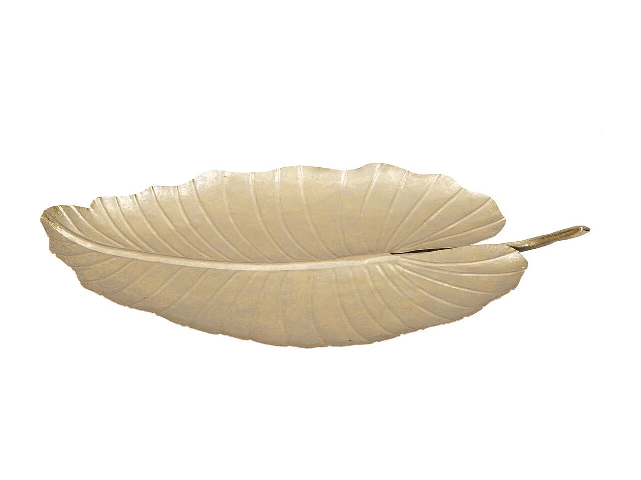 Plateau Feuille 5, Or, 23x2x35,5 cm, Seven Design
