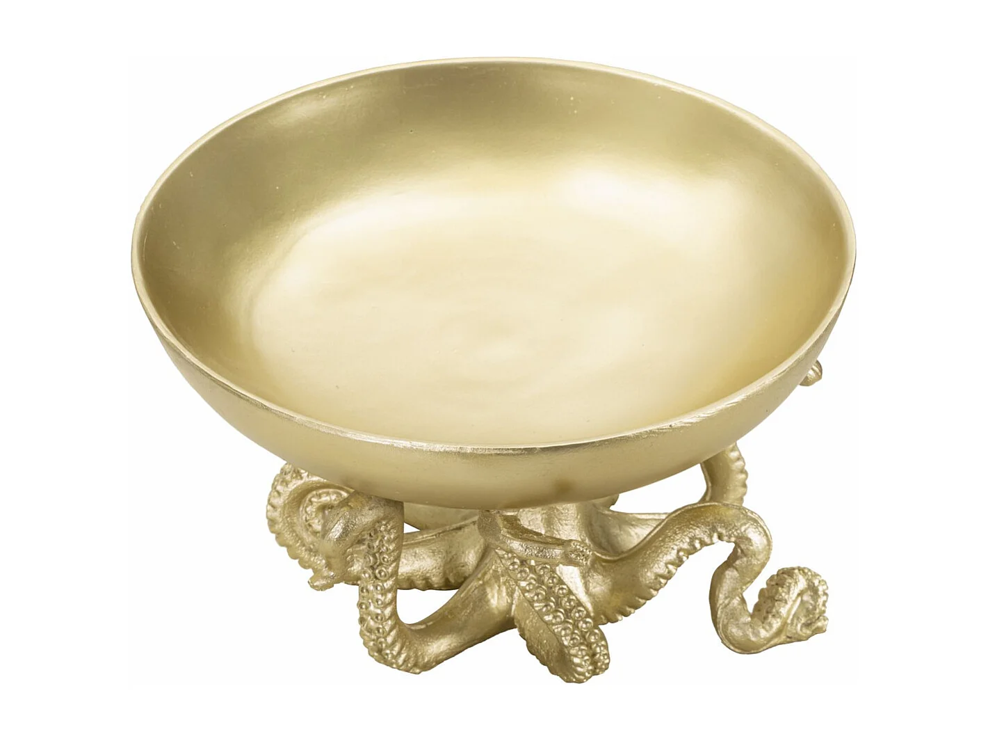 Plateau Pieuvre 2, Or, 30x30x18 cm, Seven Design