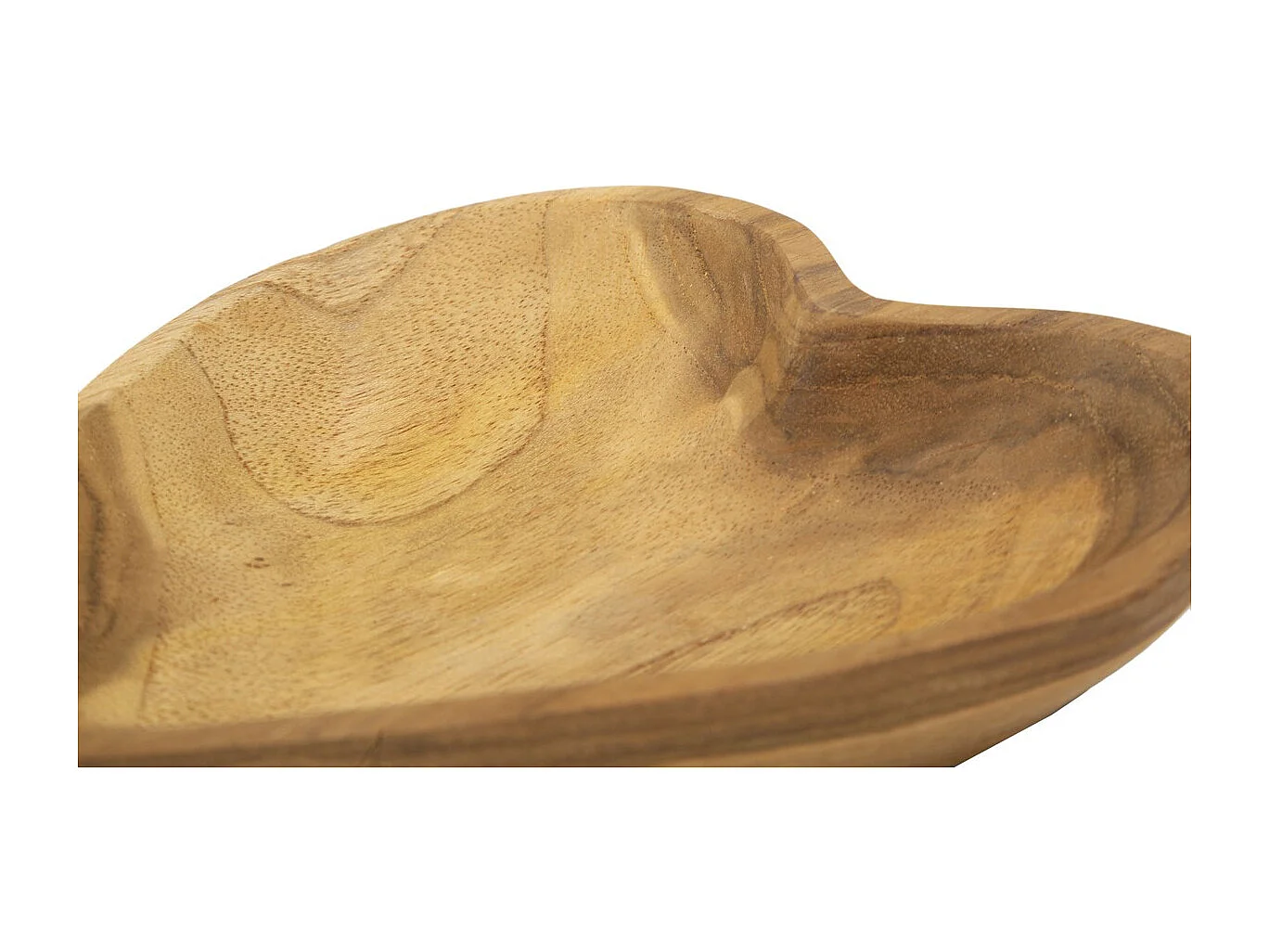 Plateau Cœur 20, Marron, 15x17x3,5 cm, Seven Design