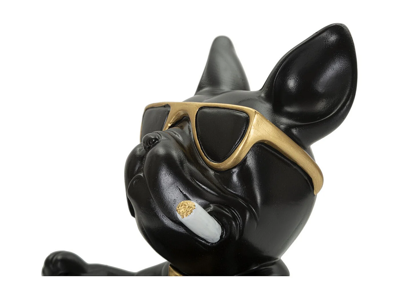 Plateau Chien 13, Noir, 18,5x20,5x20 cm, Seven Design