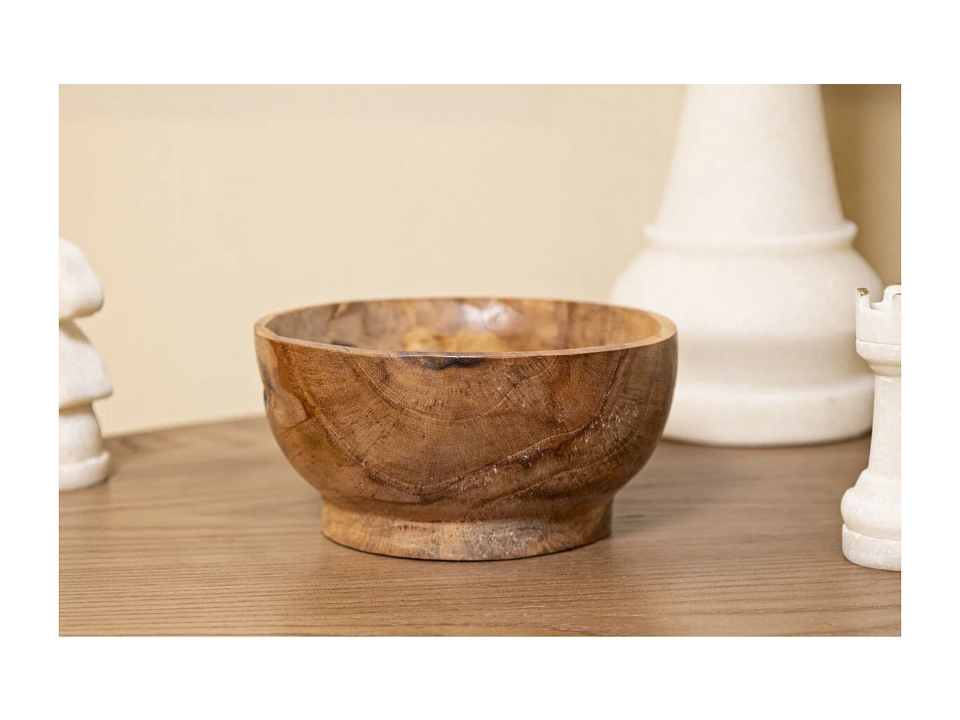 Plateau Natura 36, Marron, 15x15x8 cm, Seven Design